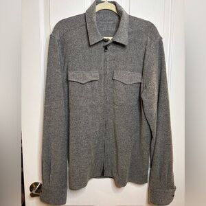 EUC Corneliani Men's Full Zip wool blend over shirt size 56/XL